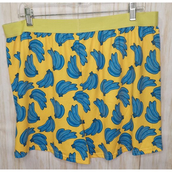 Nick Graham Men's Yellow W/Banana Print Boxers Size XL 40-42 Performance Stretch - Picture 2 of 7